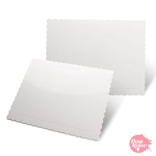 Base Rectangular Blanca - 30 X 25 Cm / 3 Mm Grosor