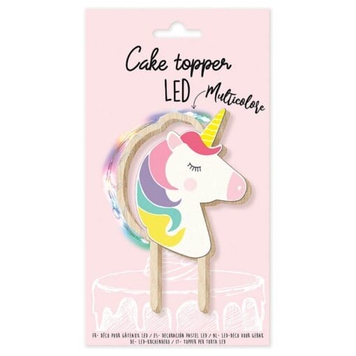 Topper Para Tarta Scrapcooking - Unicornio Led