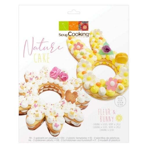 Plantillas Para Tartas Scrapcooking - Flor Y Conejo - Imagen 3