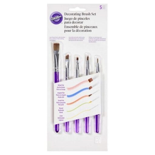 Set 5 Pinceles Para Decorar Wilton