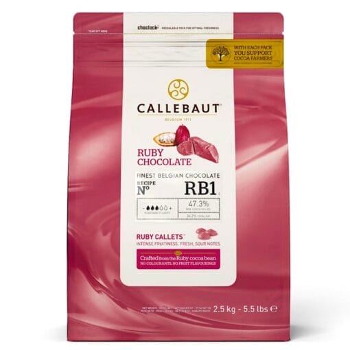 Callets De Chocolate Ruby Callebaut 2,5 Kg - Imagen 2