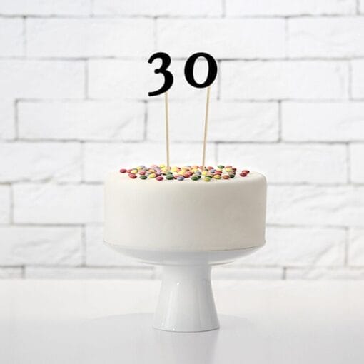 Toppers De Numeros Partydeco - Negros - Imagen 2