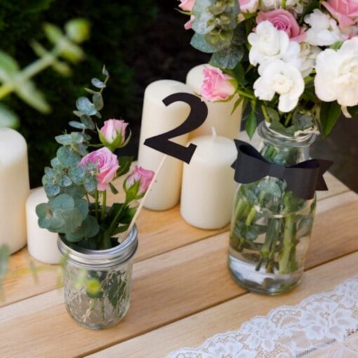 Toppers De Numeros Partydeco - Negros - Imagen 4