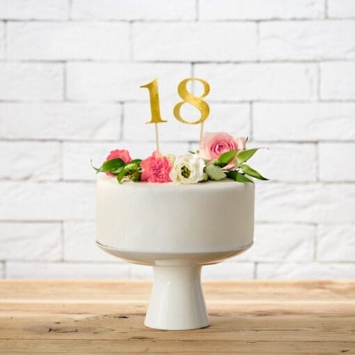 Toppers De Numeros Partydeco - Dorados