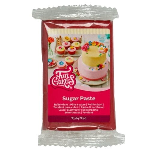 Fondant Funcakes - Rojo Rubi 250 G