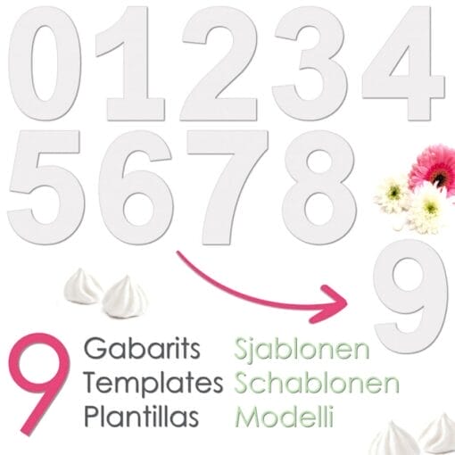 Plantillas Para Tartas Scrapcooking - Numeros - Imagen 4