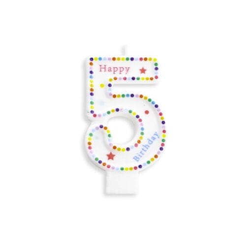 Vela CumpleaÑos "happy Birthday" - Numero 5