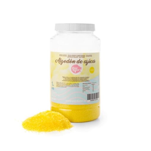 Algodon De Azucar Amarillo 1 Kg - Sabor Platano