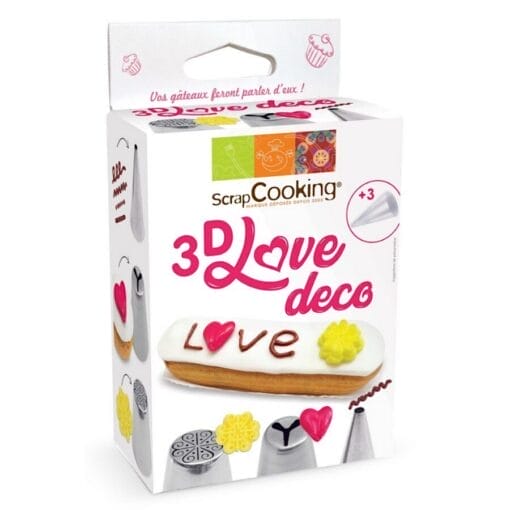 Set Decoracion Scrapcooking - Love 3d