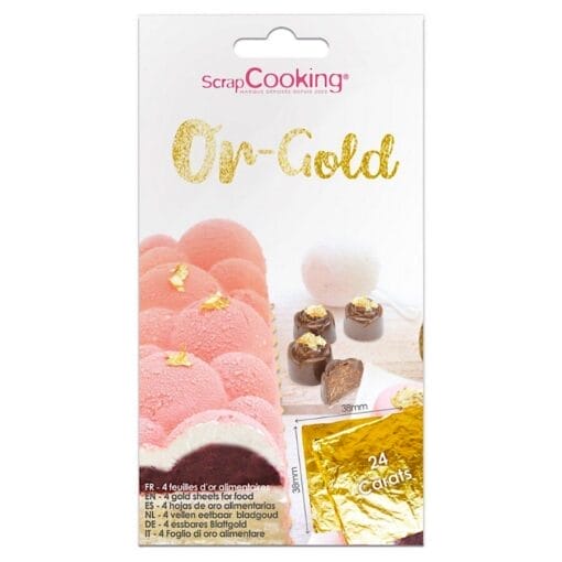 Hojas De Oro Comestibles Scrapcooking - 24 K
