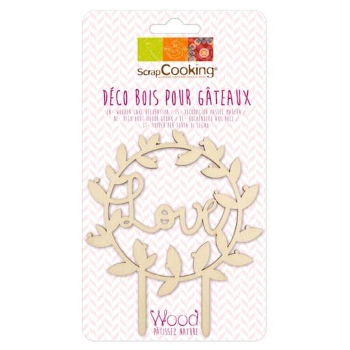 Topper Para Tarta Scrapcooking - Love - Imagen 2