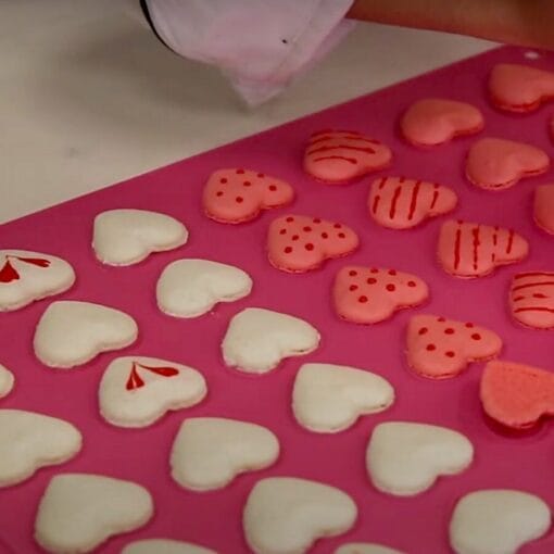 Tapete Para Macaron Silikomart - Corazon - Imagen 3