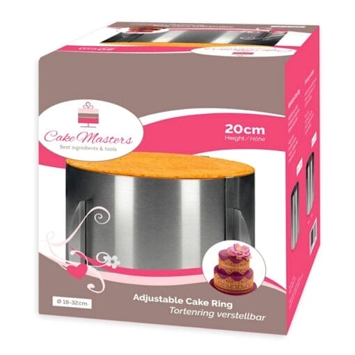 Molde Redondo Ajustable Cake Masters - 20 Cm