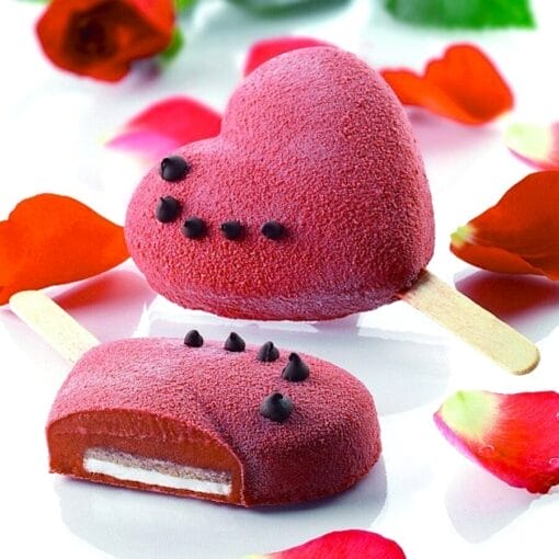 Molde Silicona Para Helado "mini Corazon" Silikomart - Imagen 3