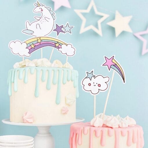 Topper Para Tarta Partydeco - Unicornio
