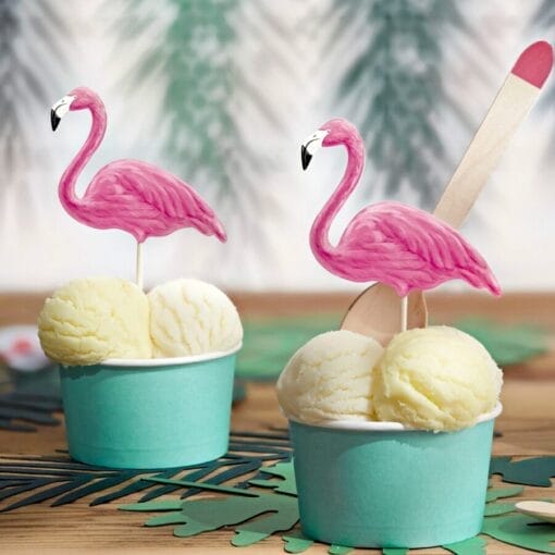 Toppers De Flamencos Rosas - Partydeco - Imagen 3