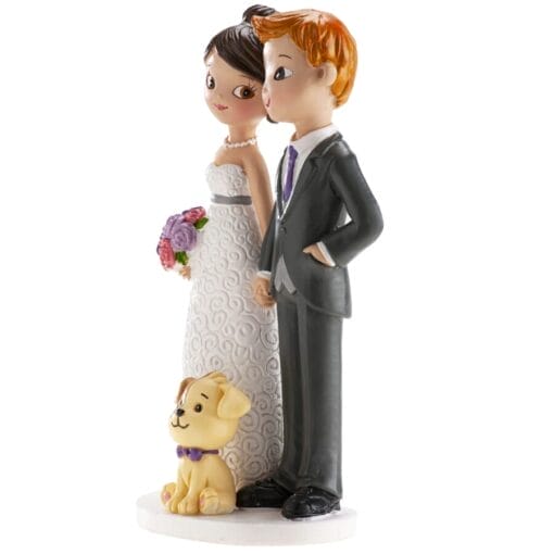 Figura Para Tarta Pareja Con Perro