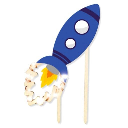 Topper Para Tarta Scrapcooking - Cohete Led - Imagen 2