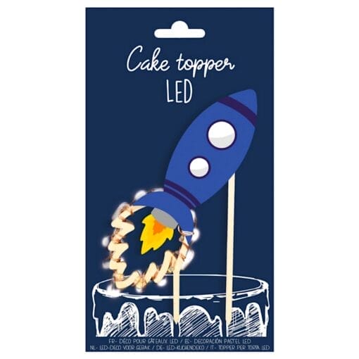 Topper Para Tarta Scrapcooking - Cohete Led - Imagen 3