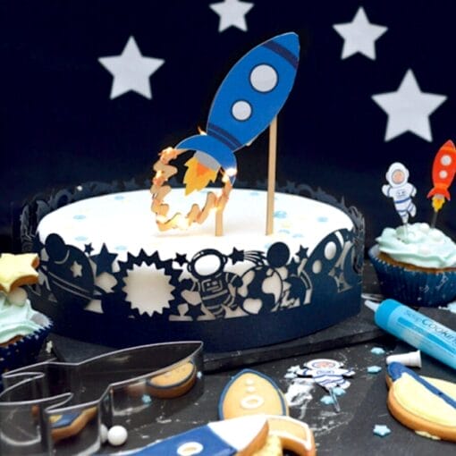 Topper Para Tarta Scrapcooking - Cohete Led