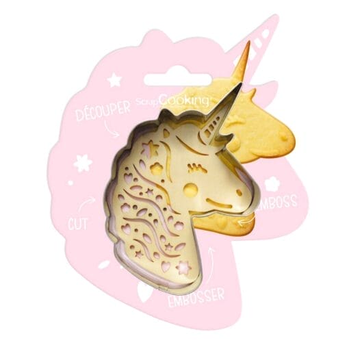 Cortador + Sello Para Galletas Scrapcooking - Unicornio