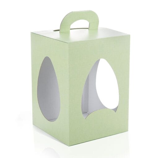 Caja Para Huevo De Pascua Verde - 16 Cm (350 G)