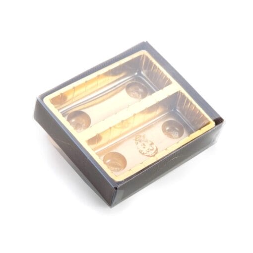 Caja Con Tapa Transparente "denver" - 6 Bombones