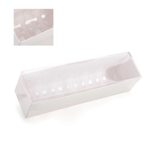 Caja Con Tapa Transparente "nairobi" - 6 Macarons
