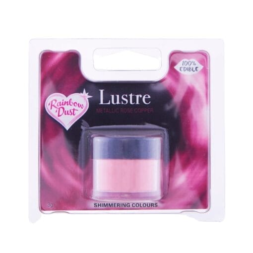 Colorante En Polvo Brillante Rainbow Dust - Rose Copper / Cobre Rosado (3 G)