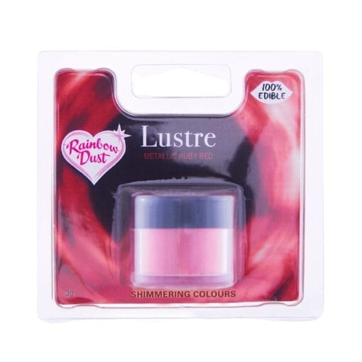 Colorante En Polvo Brillante Rainbow Dust - Ruby Red / Rojo Rubi (3 G)