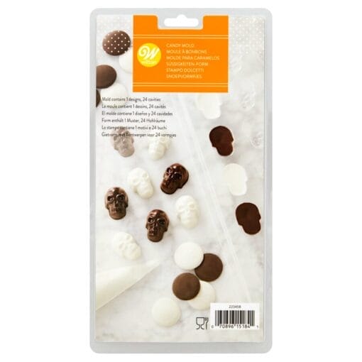 Molde Mini Calaveras De Chocolate 3d - Wilton - Imagen 3