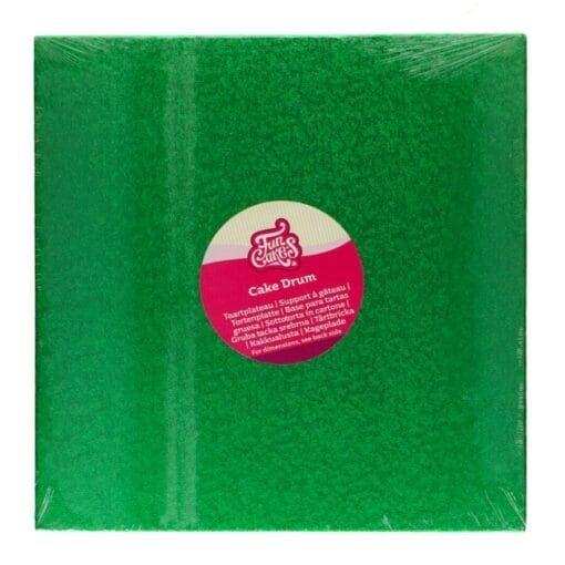 Cake Drum Cuadrado Verde (funcakes) - 30 Cm