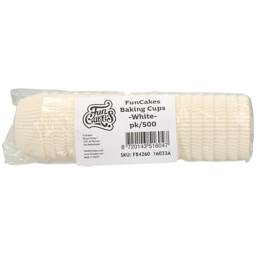 Capsulas Cupcakes Blancas (500 U) - Funcakes - Imagen 2