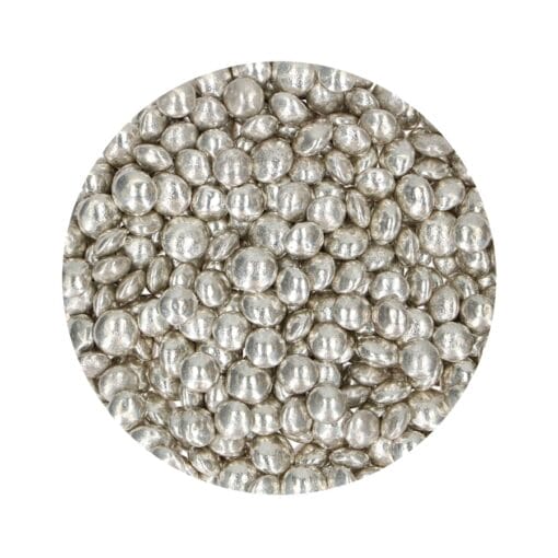 Lentejas De Chocolate Funcakes - Plata Brillante (80 G)
