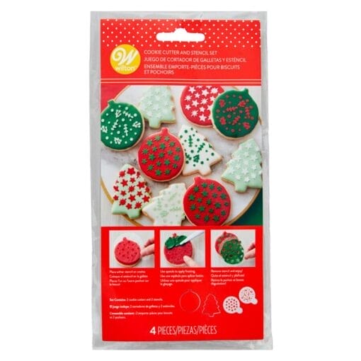 Set Cortadores Y Stencils Wilton - Galletas Navidad - Imagen 3