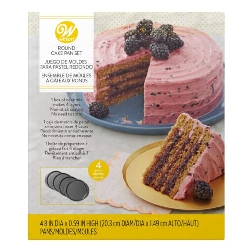 Moldes Para "layer Cake" Wilton - 4 Capas / 20 Cm - Imagen 2