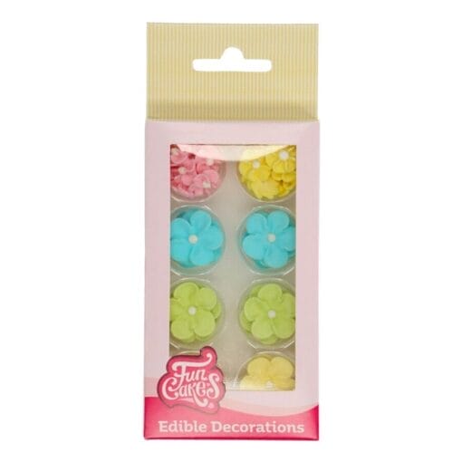 Decoraciones De Azucar Funcakes - Flores Pastel
