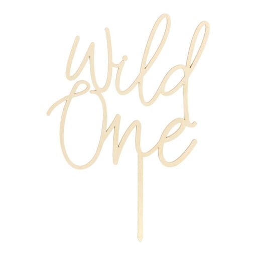 Topper Para Tarta Madera Partydeco - "wild One" (salvaje) - Imagen 4