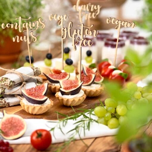 Topper De Madera Partydeco - Carteles Mesa Dulce