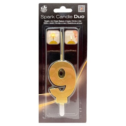 Vela Bengala "duo" Dorada Cialfir - Numero 9