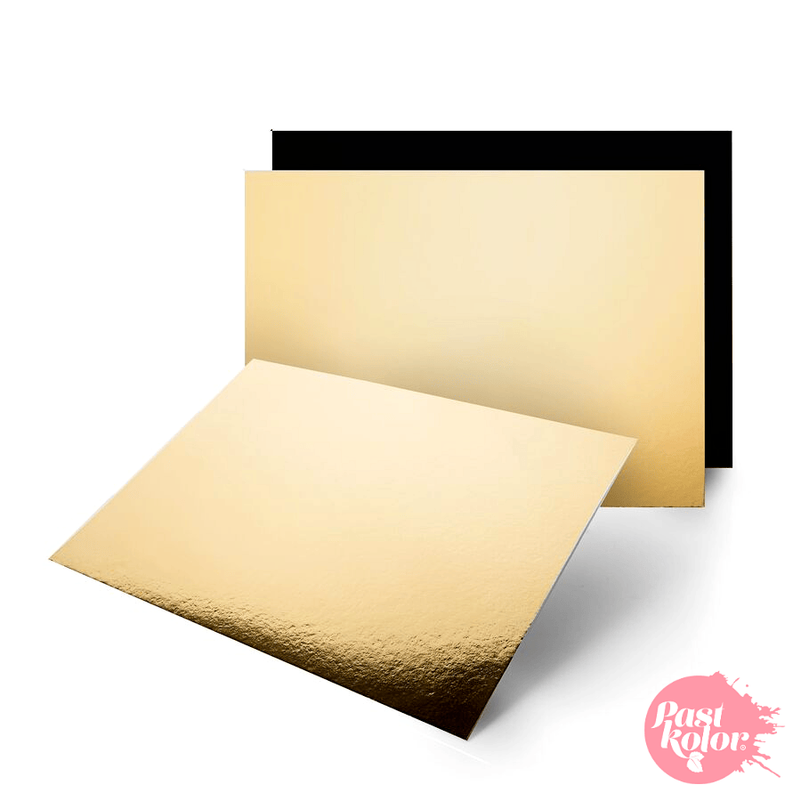 Base De Tarta Rectangular Oro - Imagen 3