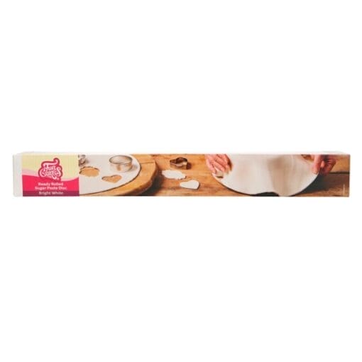 Disco De Fondant Extendido Funcakes - Bright White / Blanco - Imagen 3