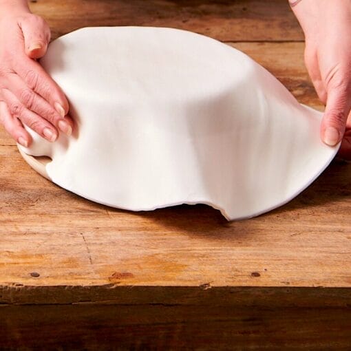 Disco De Fondant Extendido Funcakes - Bright White / Blanco