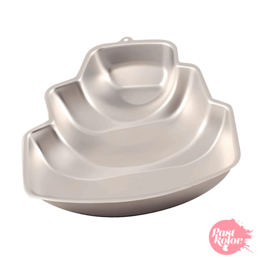 Molde De Aluminio 3d Con Relieve - Tarta Inclinada