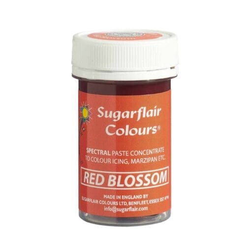 Colorante En Pasta Espectral Sugarflair - Red Blossom / Rojo Flor 25 G