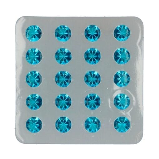 Diamantes Comestibles De Gelatina Funcakes - Azul Cielo