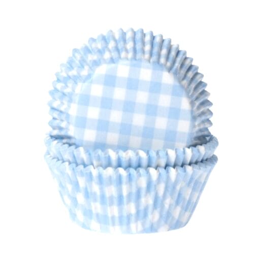 Capsulas Cupcake "house Of Marie" - Azul Bebe (cuadrados)