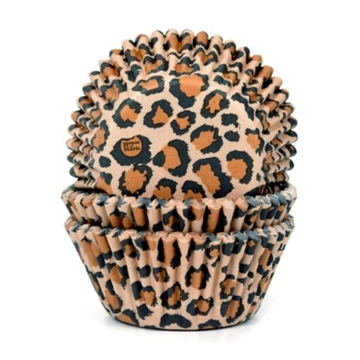 Capsulas Cupcake "house Of Marie" - Marron Leopardo
