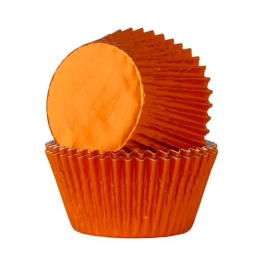 Capsulas Cupcake Metalizadas "house Of Marie" - Naranjas