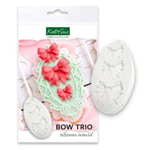 Molde Silicona Katy Sue - Lazos / "bow Trio"